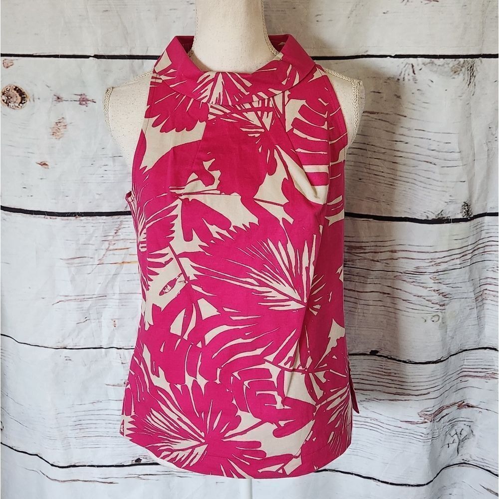 Trina Turk Structured Palm Tank‎ Size Small